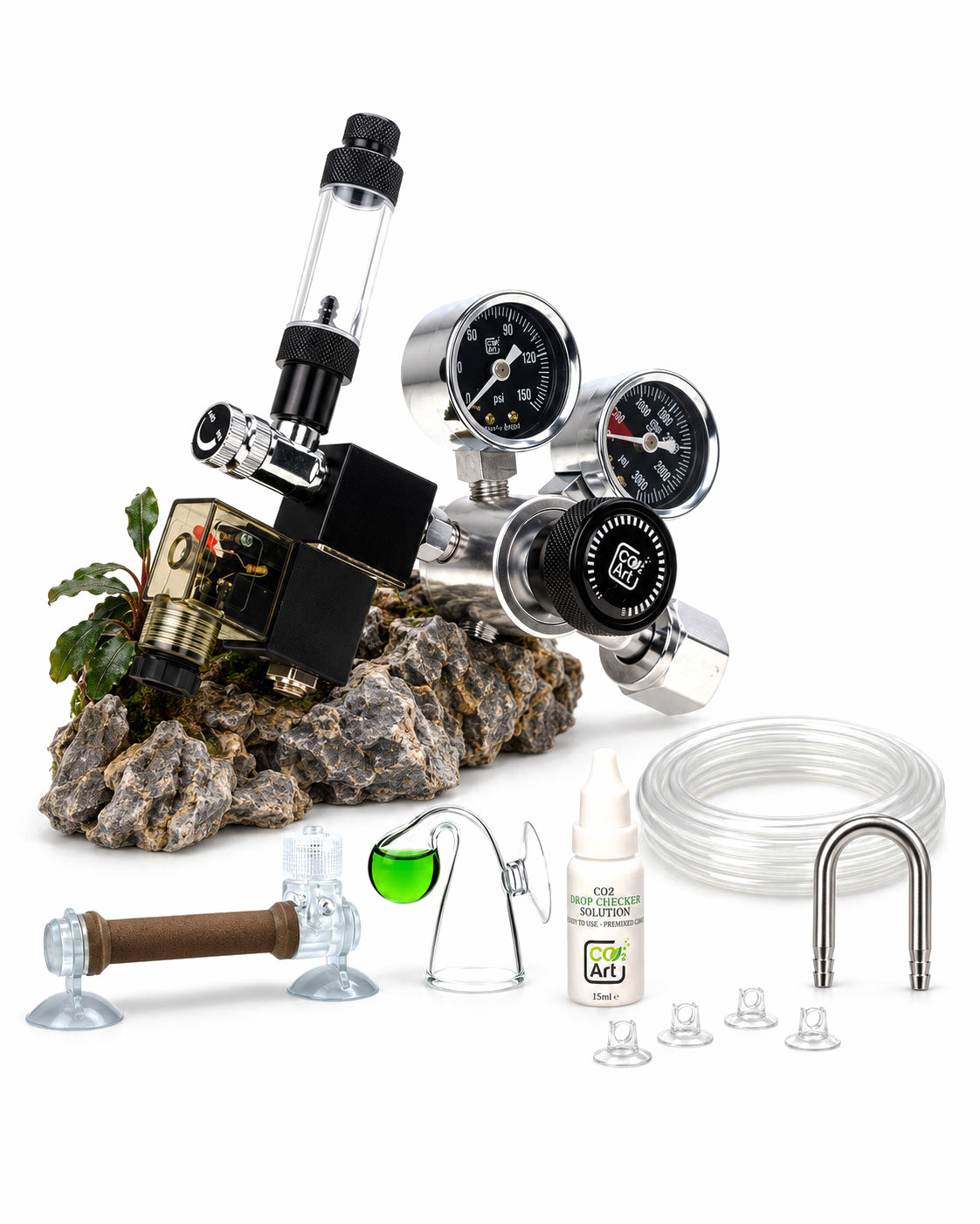 Pro-SE Series — kompletny system CO2 do akwarium z wewnętrznym dyfuzorem Flux_