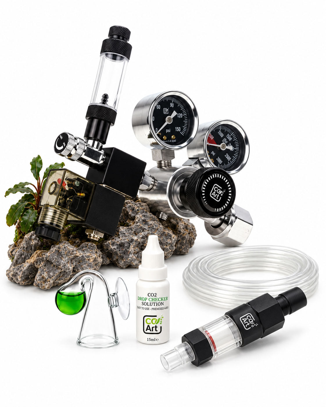 Pro-SE Series - kompletny system CO2 do akwarium z nowym dyfuzorem CO2 Inline
