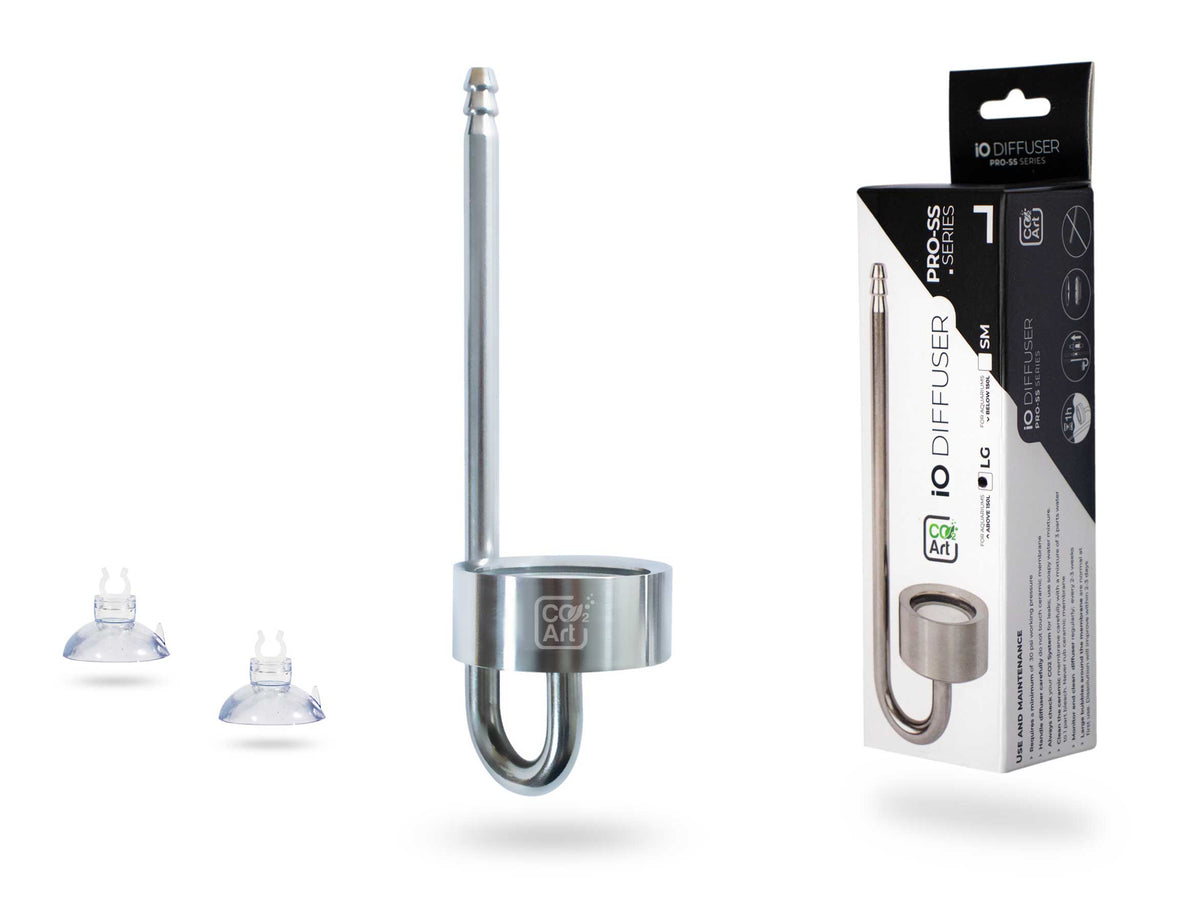 NOWY dyfuzor IO — Stainless Steel Series — wewnętrzny dyfuzor CO2
